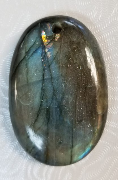 Labradorite Cabochon with Hole on Top | Healing Stones from our Crystal Store